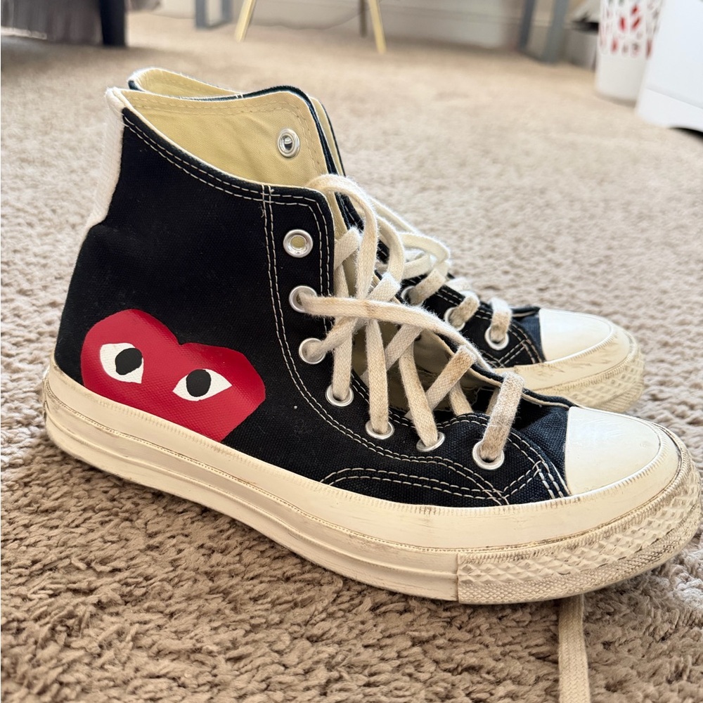 Converse Comme does Carcons Black and White High-Tops